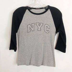New York City souvenir tee, 3/4 sleeves, girls L